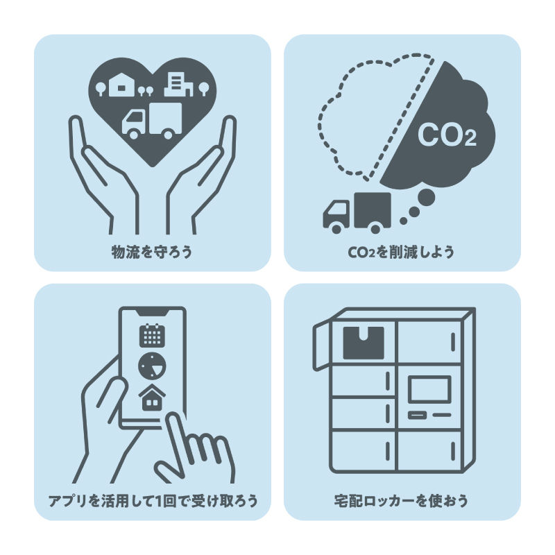 再配達そのものを発生させない仕組みづくり